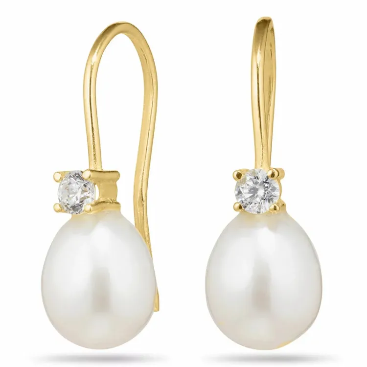 pisara korvarenkaat 14 karaatin kultaa kanssa zirkoni - Gold Collection