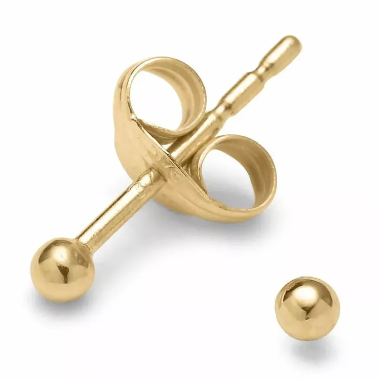 2 mm kuula nappikorvakorut 14 karaatin kultaa - Gold Collection