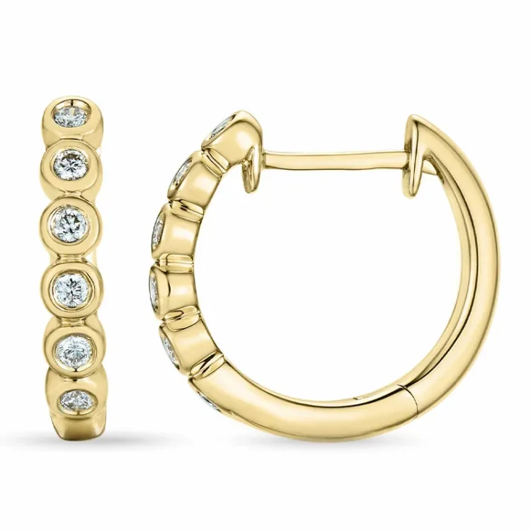 14 mm briljantti rengas 14 karaatin kultaa kanssa timantti 