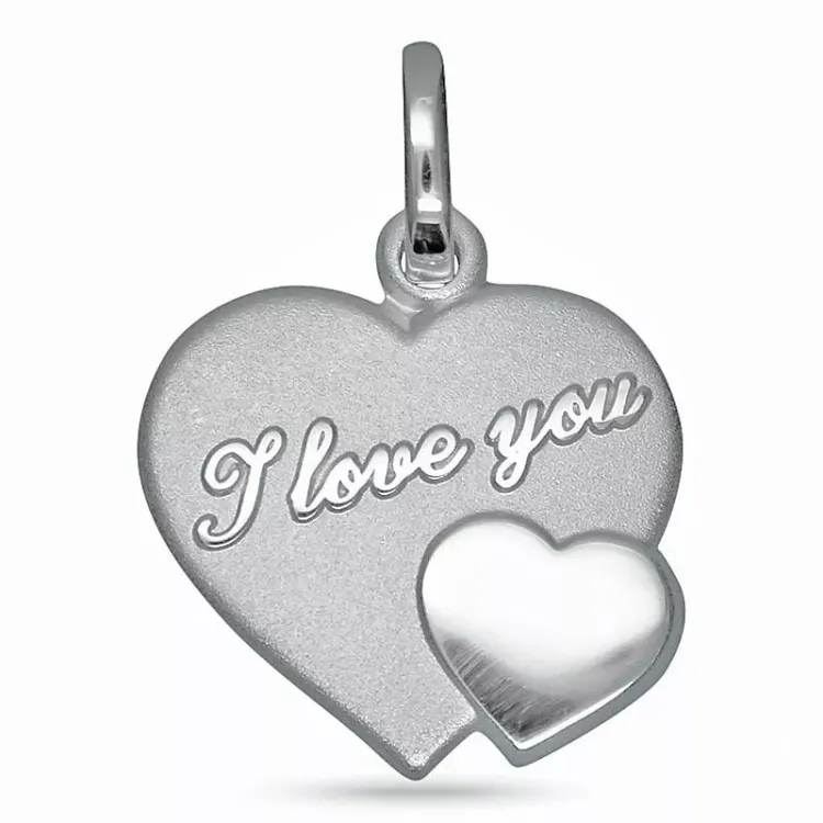 sydän I love you riipus hopeaa