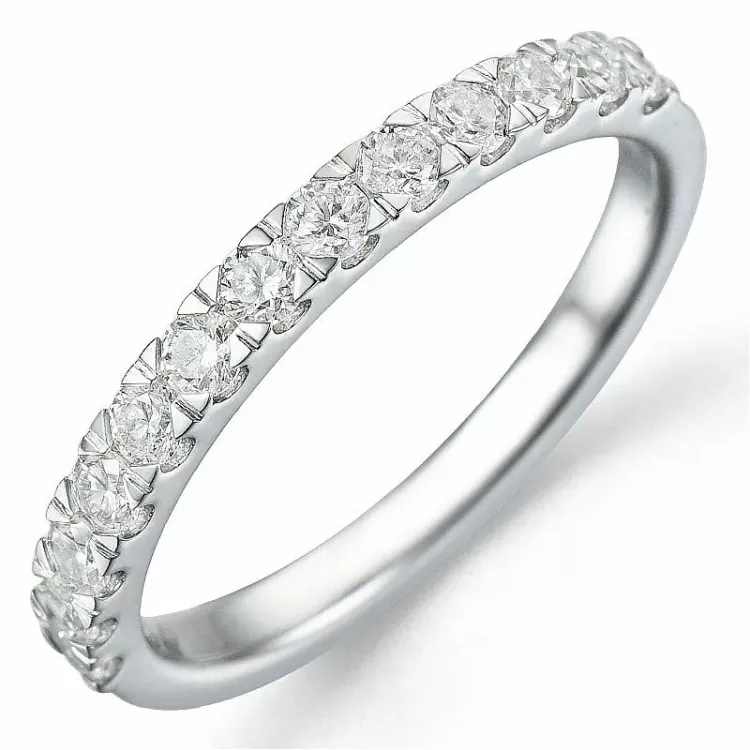 Tilaustuotteet - timanttisormus 14 karaatin valkokultaa 0,52 ct