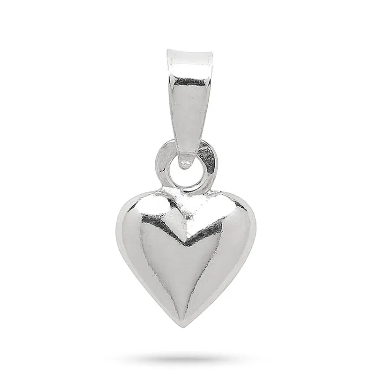 7 x 10 mm sydän riipus  hopeaa - Amoré