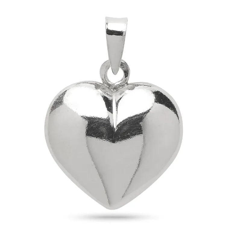 14,5 x 16 mm sydän riipus  hopeaa - Amoré