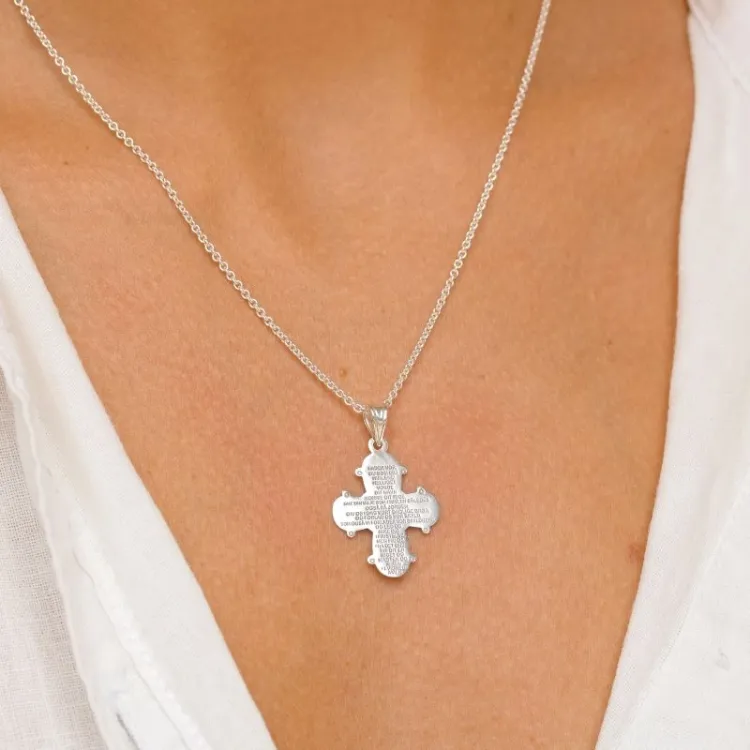 18 x 30 mm dagmarristi  hopeaa - Amoré