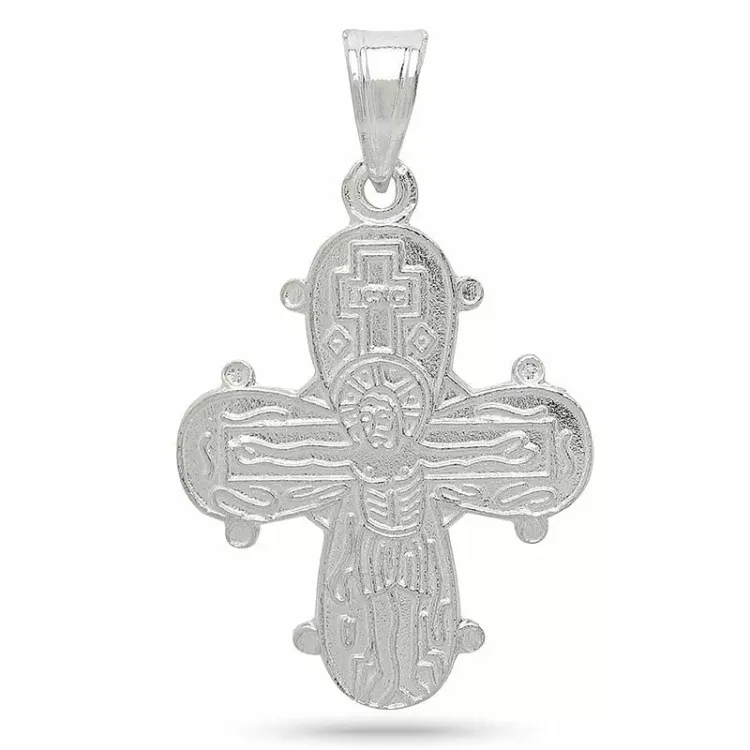 18 x 30 mm dagmarinristi Isä Meidän rukouksell  hopeaa - Amoré