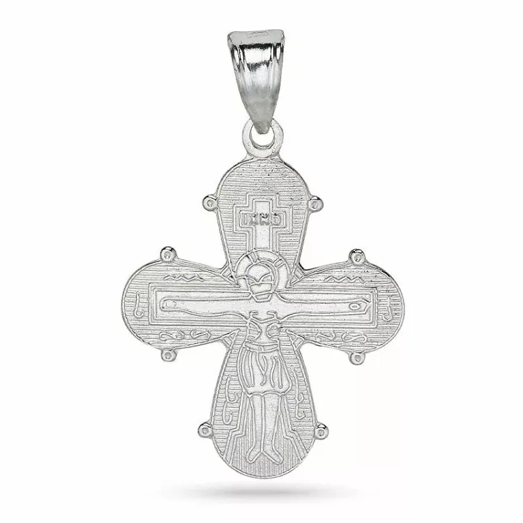 18 x 30 mm dagmarristi  hopeaa - Amoré