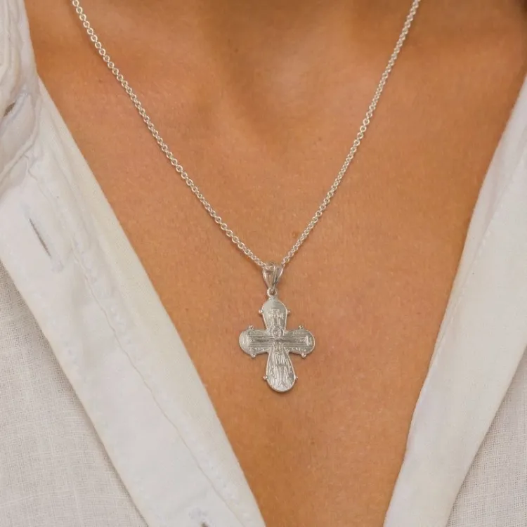 18 x 30 mm dagmarristi  hopeaa - Amoré