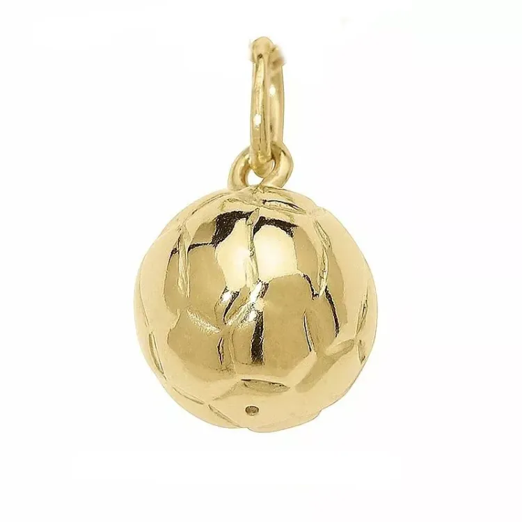 kiiltävä jalkapallo riipus  8 karaatin kultaa - Gold Collection