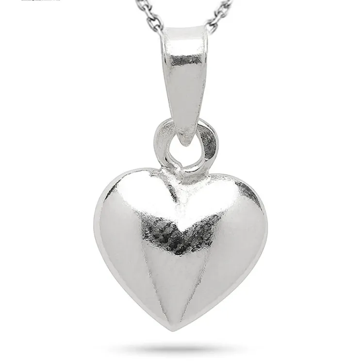 9 x 11 mm sydän kaulaketju hopeaa riipus hopea - Amoré