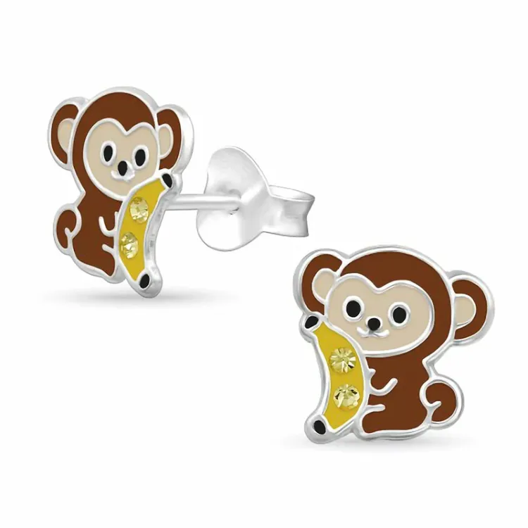 apinaa korvarenkaat  hopea - Little Ones