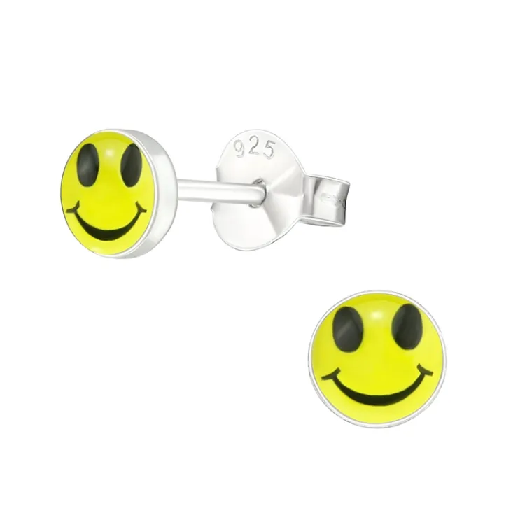 smiley korvarenkaat  hopea - Little Ones