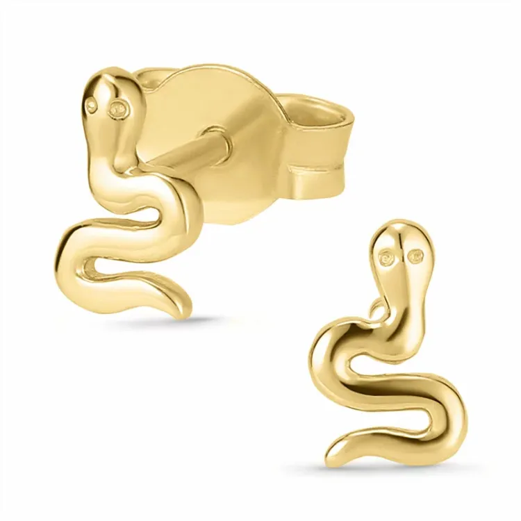 käärme nappikorvakorut 9 karaatin kultaa - Gold Collection