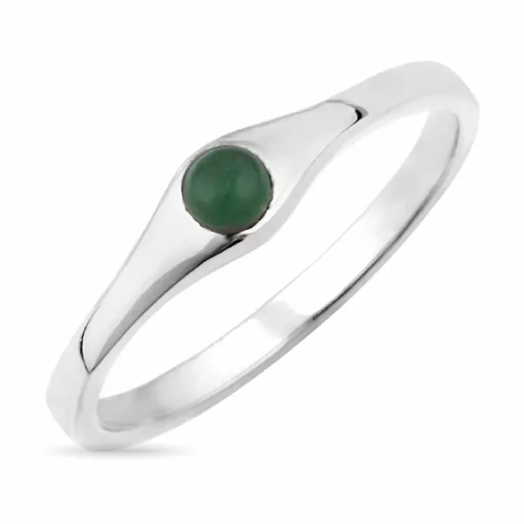 jadekivi sormus hopea - Loom Stones