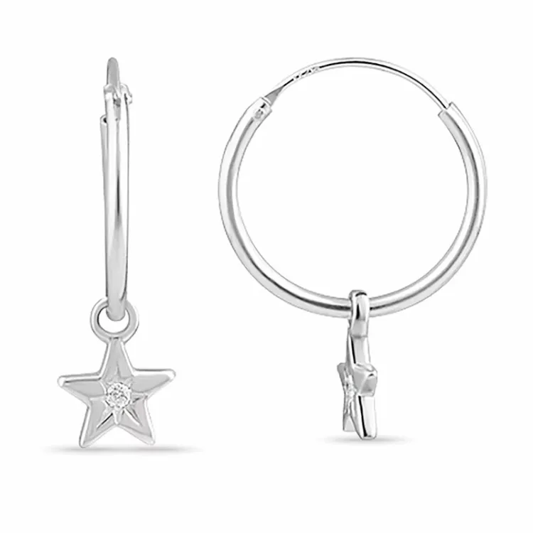13 mm tähti zirkoni rengas  hopea