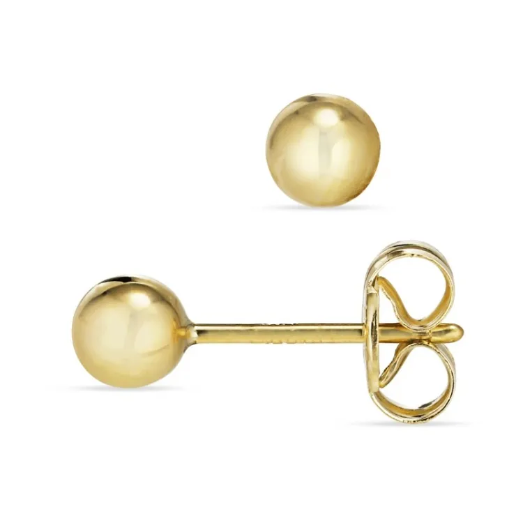 4 mm kuula nappikorvakorut 9 karaatin kultaa - Gold Collection
