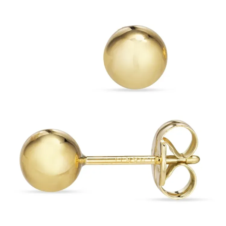 5 mm kuula nappikorvakorut 9 karaatin kultaa - Gold Collection