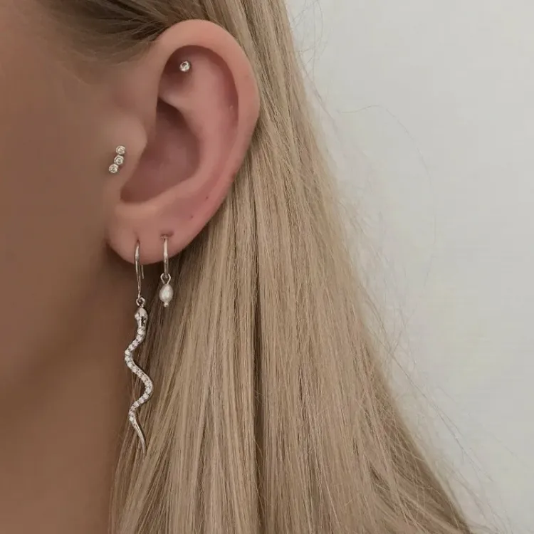 19 mm Nava Noelle helmi rengas hopea