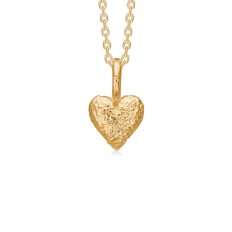 Studio Z Amour Heart kaulaketju  kullattua hopeaa