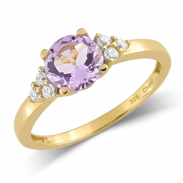 ametisti sormus 9 karaatin kultaa - Gold Collection