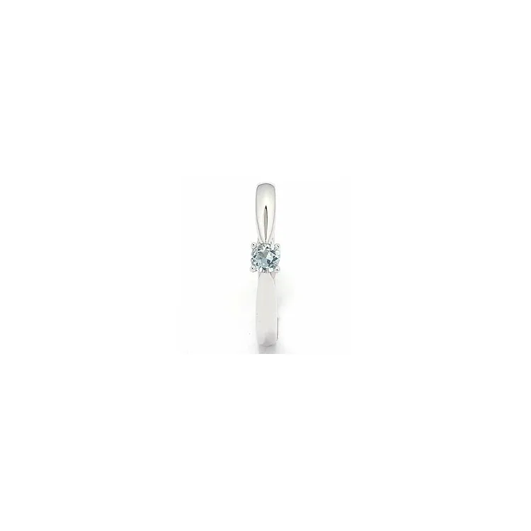 akvamariinia sormus 14 karaatin valkokultaa 0,25 ct