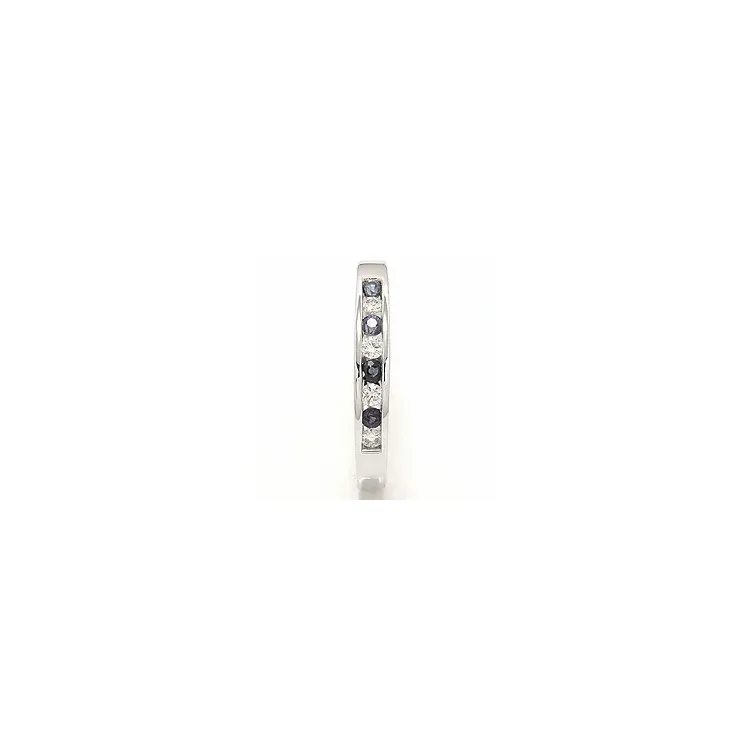 tilaustuotteet - sininen safiiri sormus 14 karaatin valkokultaa 0,12 ct 0,20 ct
