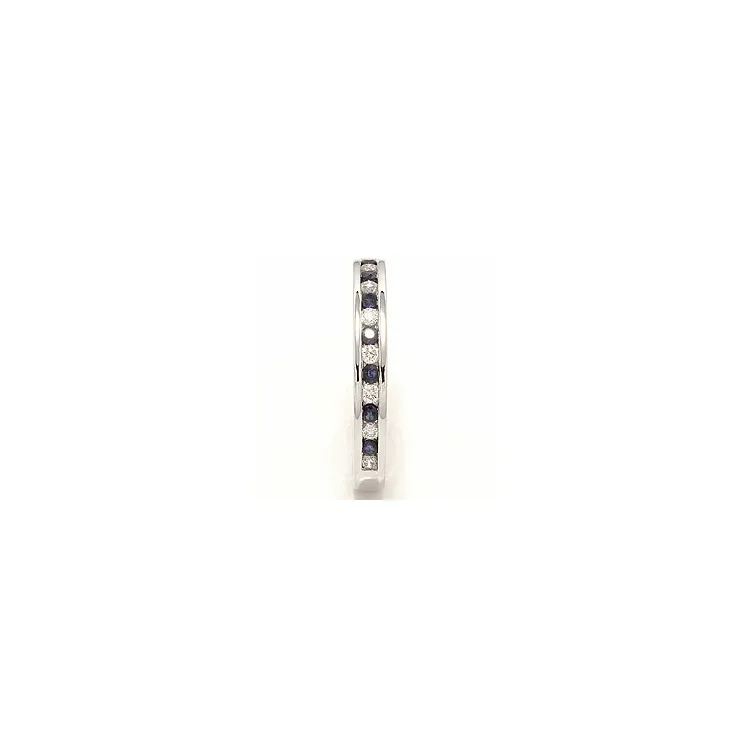tilaustuotteet - safiiri timanttisormus 14 karaatin valkokultaa 0,17 ct 0,24 ct