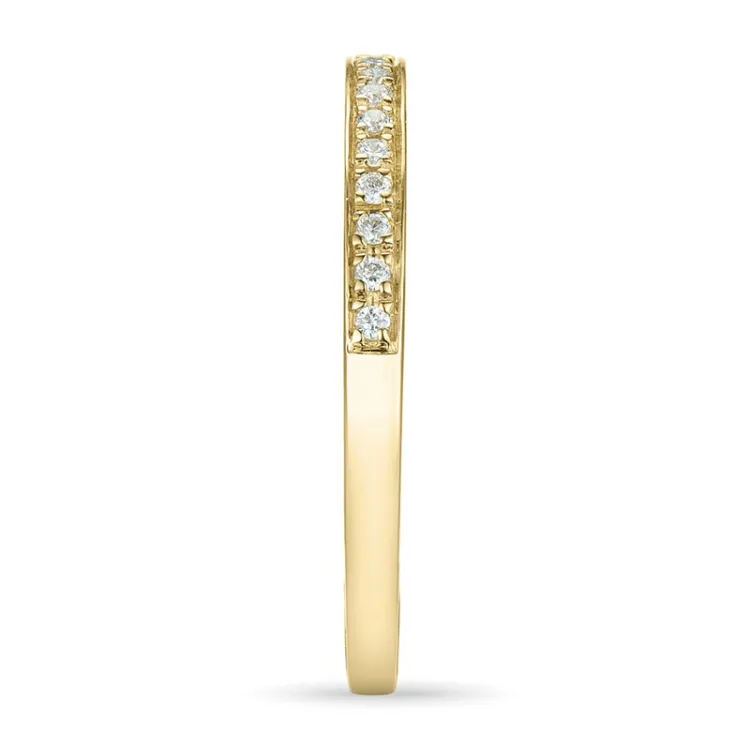 timantti alianssisormus 14 karaatin kultaa 0,09 ct