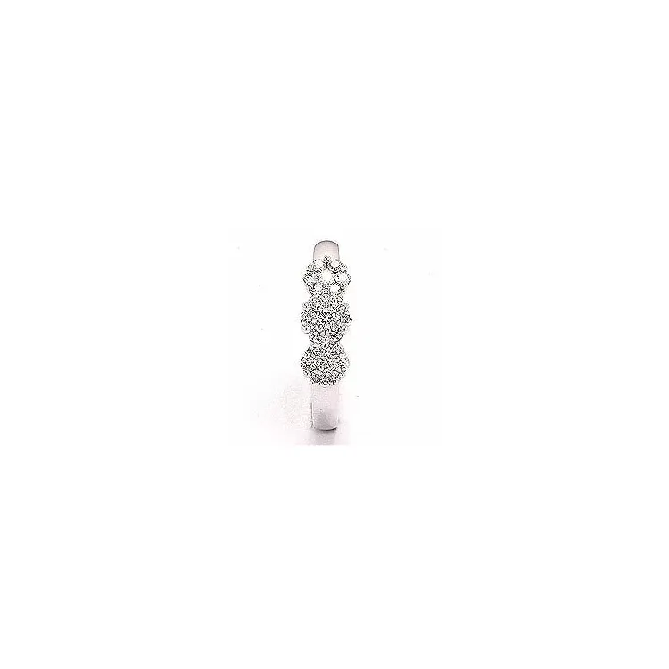 Timantti valkokultasormus 14 karaatin valkokultaa 0,36 ct