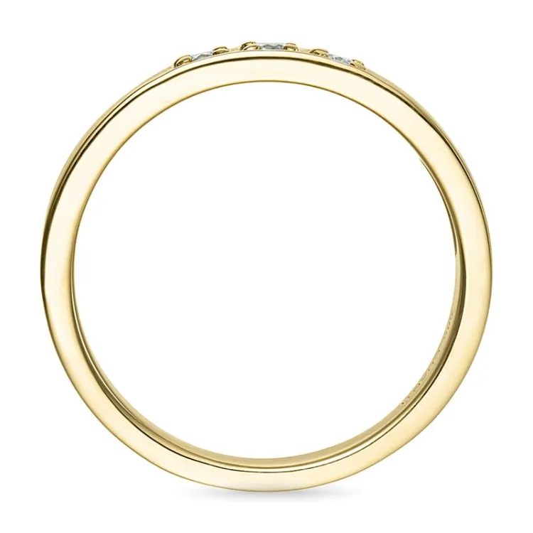 alianssisormus 14 karaatin kultaa 3 x 0,05 ct