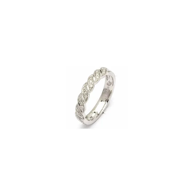 Timanttisormus 14 karaatin valkokultaa 0,13 ct