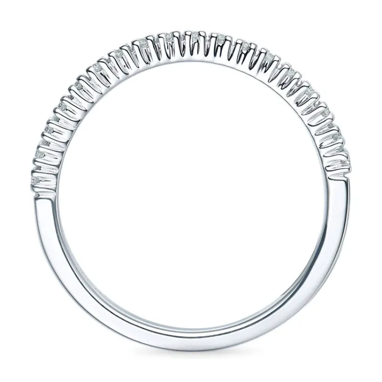 Kapea timanttisormus 14 karaatin valkokultaa 0,27 ct