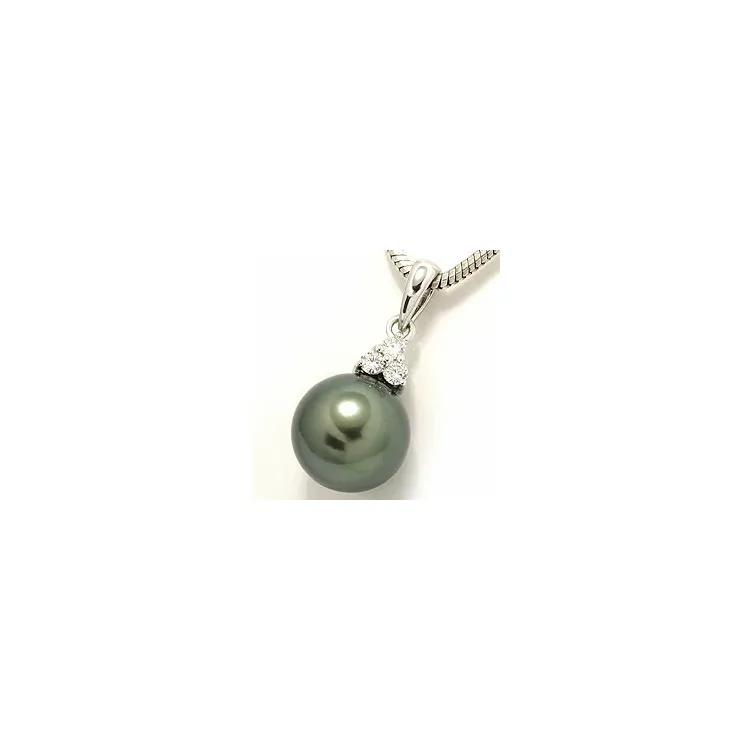 helmi riipus 14 karaatti valkokultaa 0,12 ct
