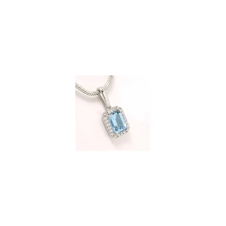 topaasi riipus 14 karaatti valkokultaa 0,11 ct 1,20 ct