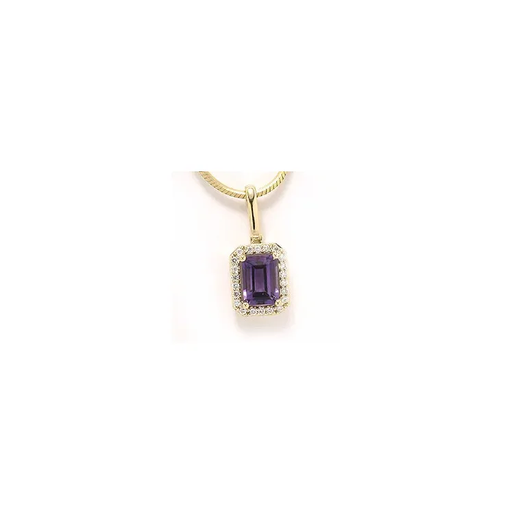 ametisti riipus 14 karaatti kultaa 0,11 ct 1,00 ct