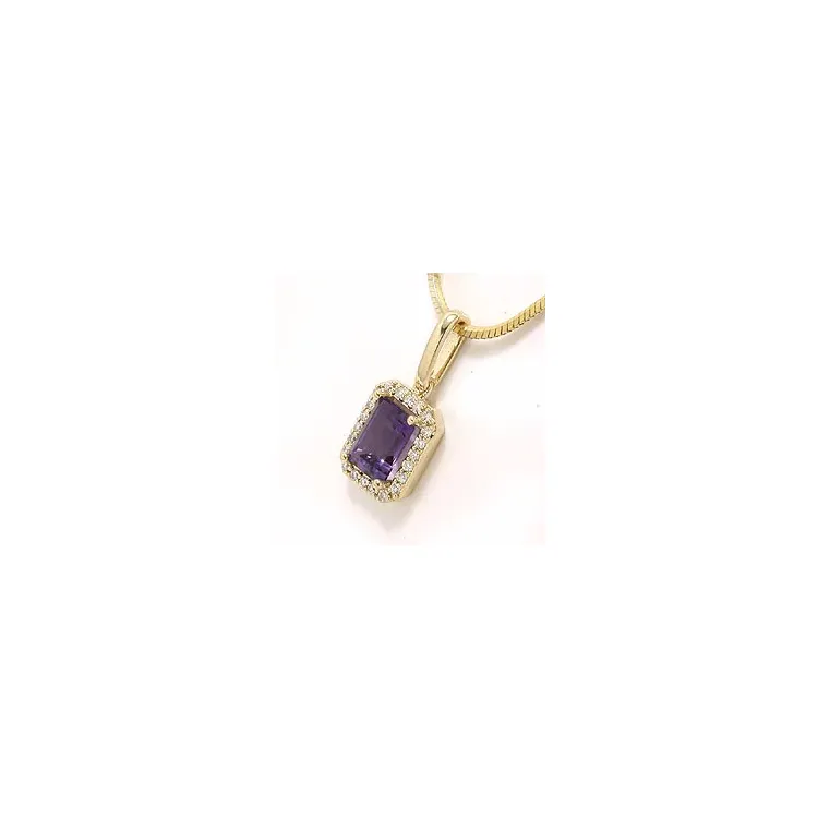 ametisti riipus 14 karaatti kultaa 0,11 ct 1,00 ct