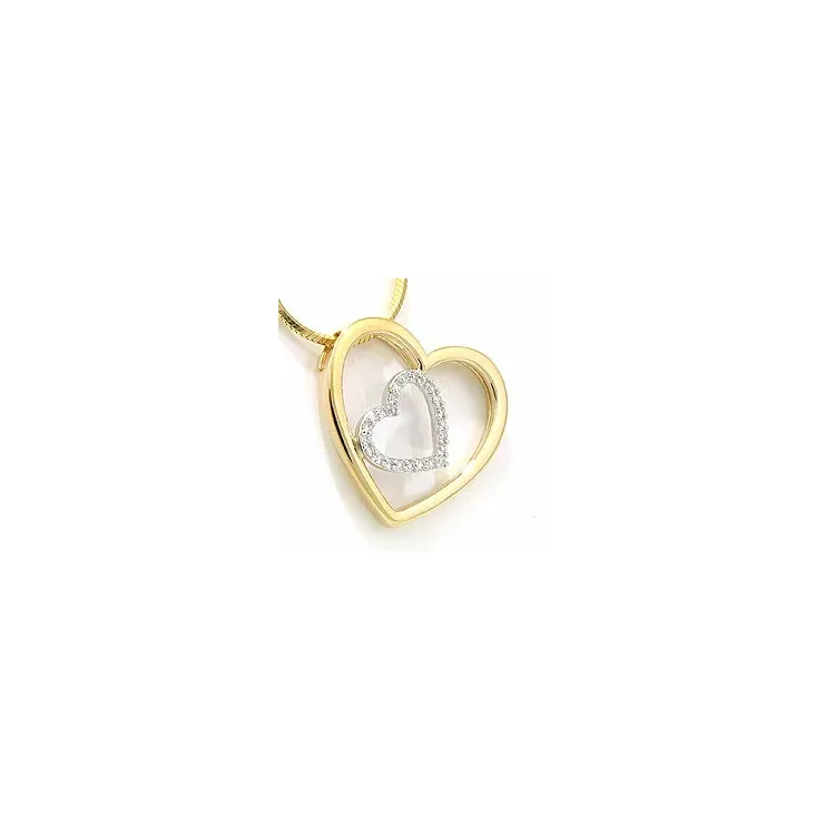 timanttiriipus 14 karaatti kulta ja valkokultaa 0,12 ct