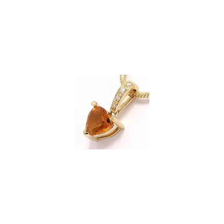 sitriini riipus 14 karaatti kultaa 0,03 ct