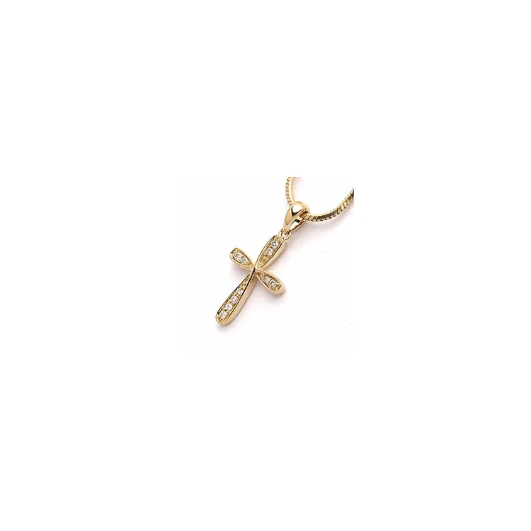 risti riipus 14 karaatti kultaa 0,08 ct