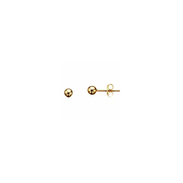 4 mm Scrouples kuula korvarenkaat  kullattua hopeaa