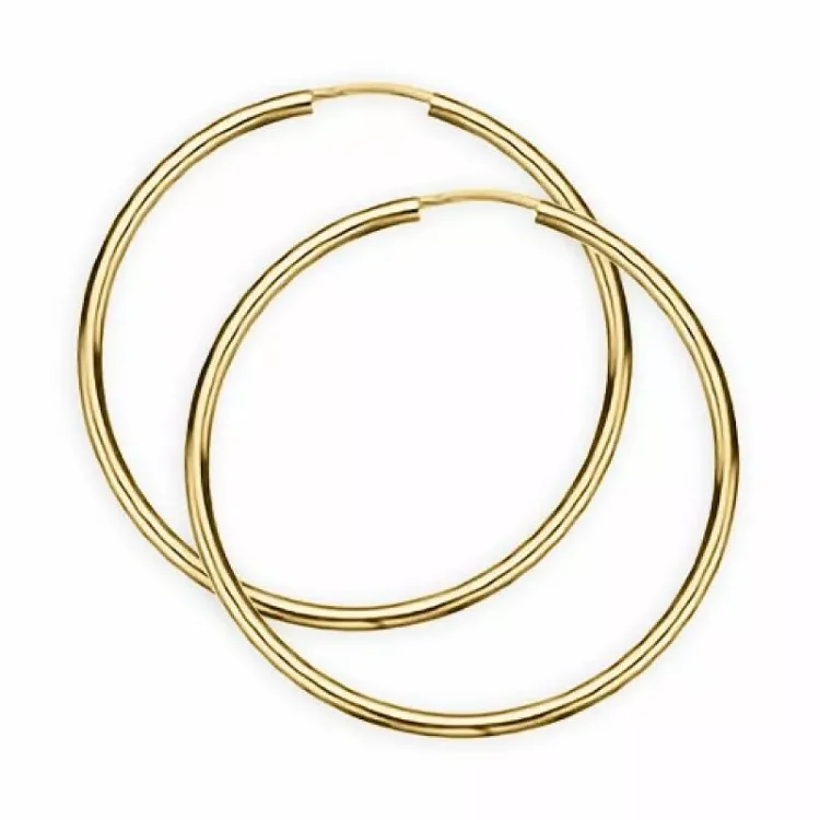 40 mm Scrouples rengas  kullattua hopeaa