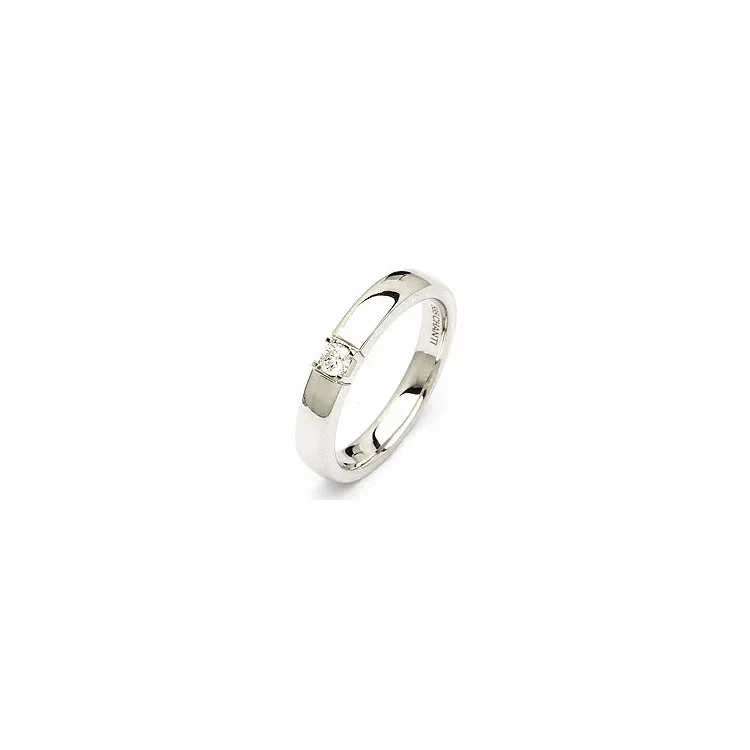 alianssisormus 14 karaatin valkokultaa 1 x 0,10 ct