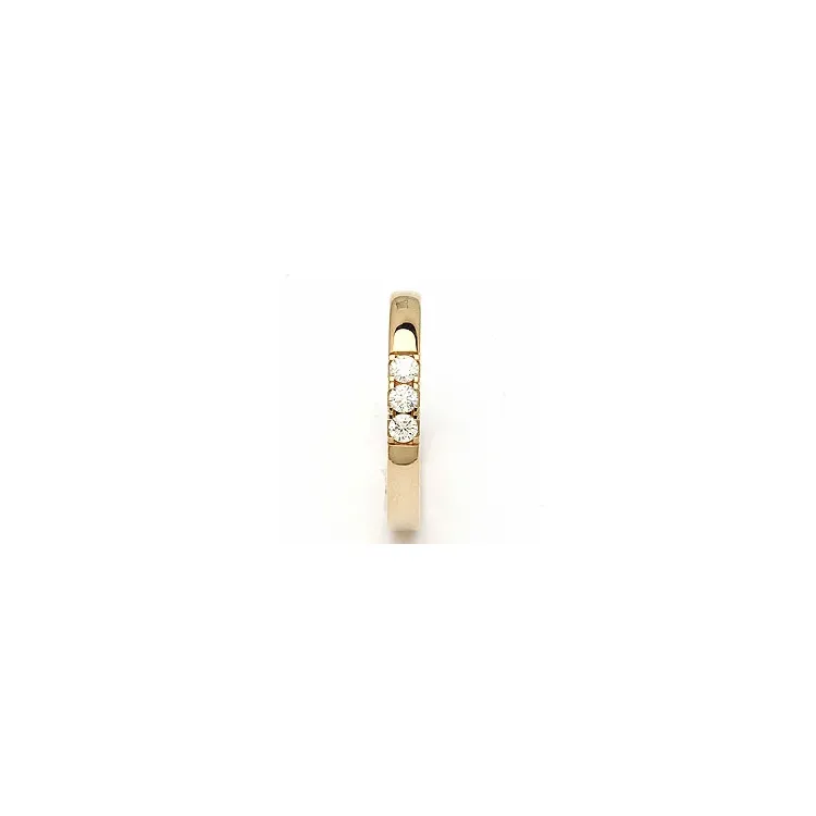 alianssisormus 14 karaatin kultaa 3 x 0,05 ct