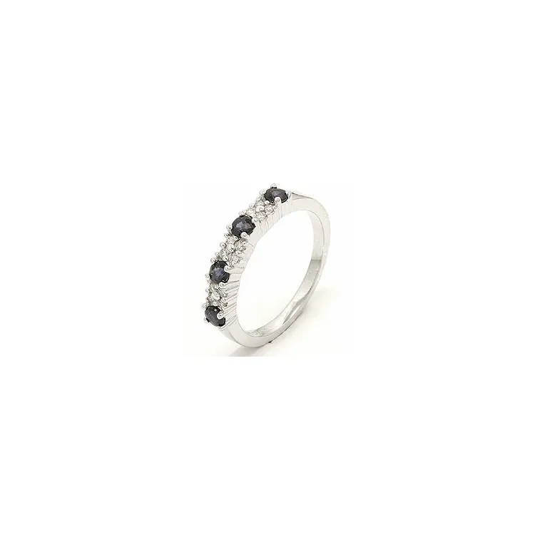 safiiri timanttisormus 14 karaatin valkokultaa 0,12 ct 