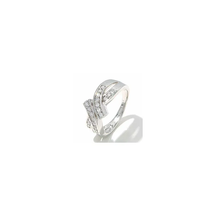 valkokulta sormus 14 karaatin valkokultaa 0,26 ct