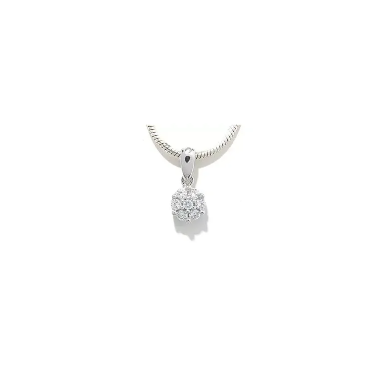 tilaustuotteet - riipus 14 karaatti valkokultaa 0,27 ct