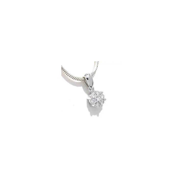 tilaustuotteet - riipus 14 karaatti valkokultaa 0,27 ct