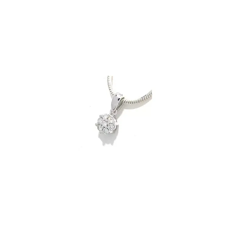 tilaustuotteet - riipus 14 karaatti valkokultaa 0,27 ct