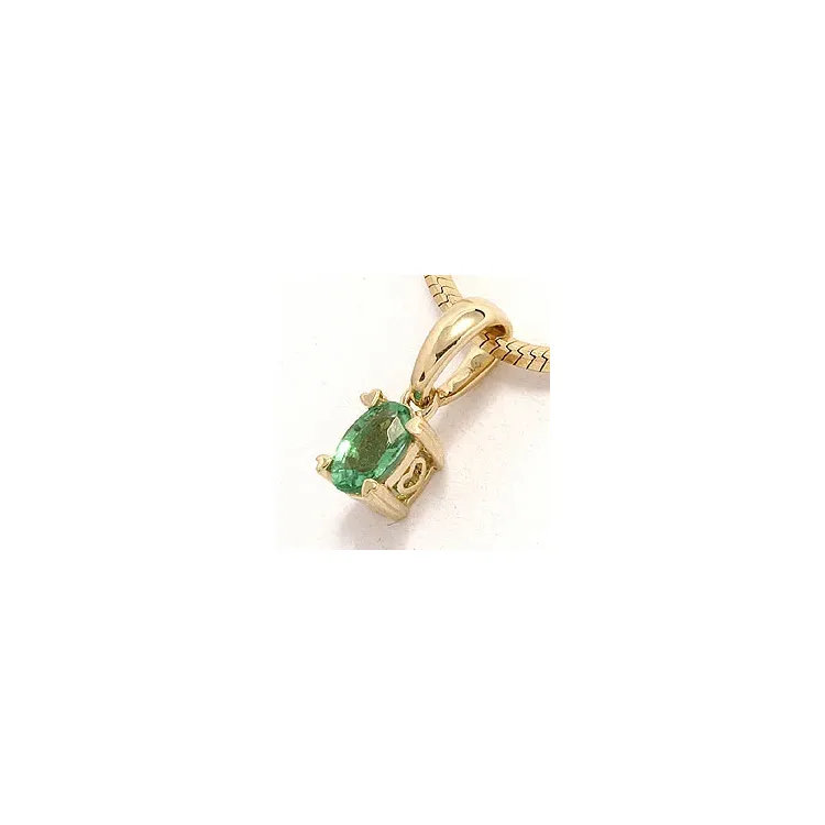 smaragdi riipus 14 karaatti kultaa 0,26 ct