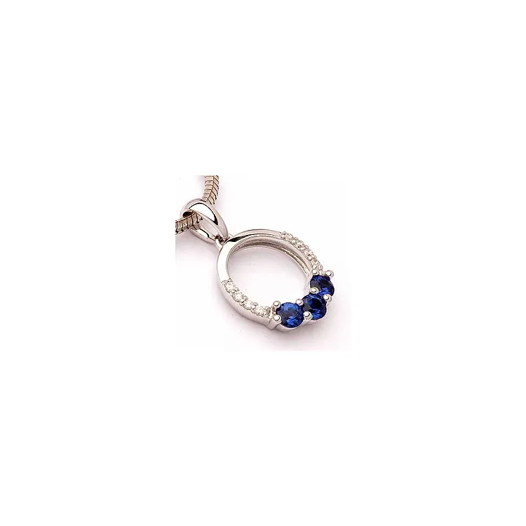 safiiri riipus 14 karaatti valkokultaa 0,05 ct