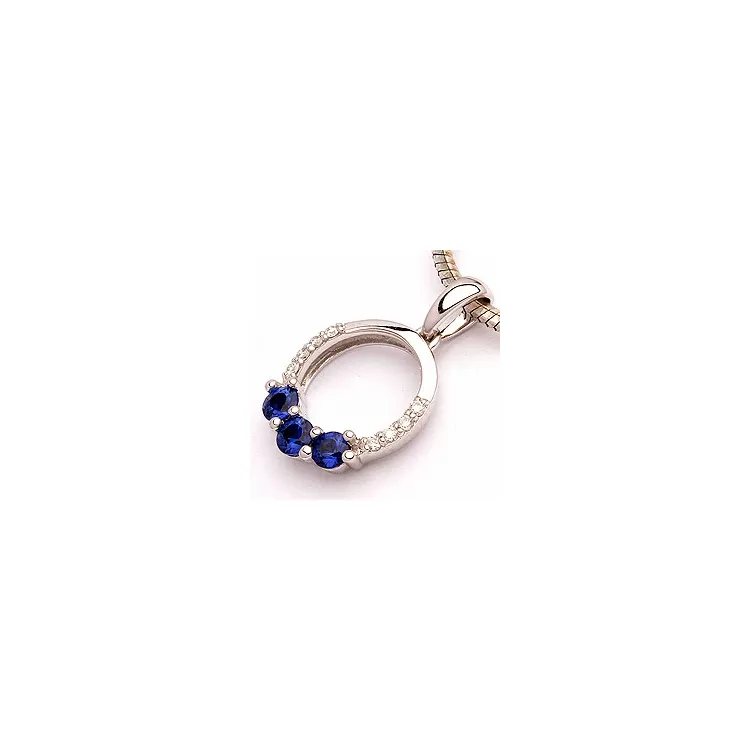 safiiri riipus 14 karaatti valkokultaa 0,05 ct